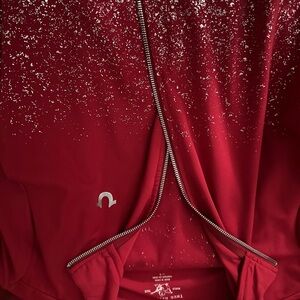 True Religion Red Jacket with Silver Accents
